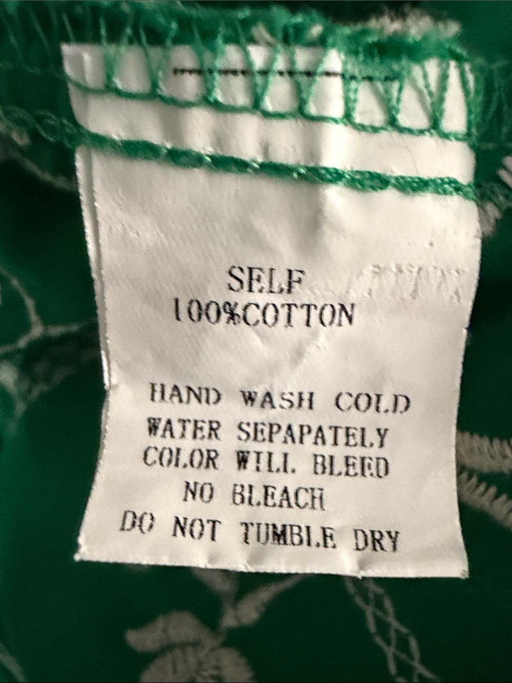 Pinch Emerald Green White Embroidered Tiered Maxi Skirt - Picture 6 of 6